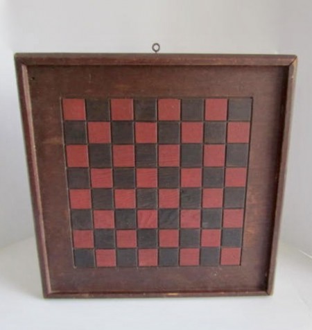 Circa 1840’s Painted and Incised Gameboard