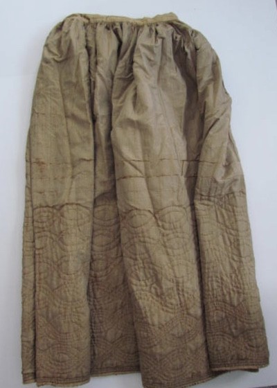 Early 19th. century, Silk Quilted Petticoat