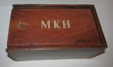 19th. century Grain Painted Candle Box