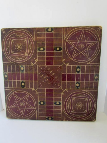 19th. century, Parcheesi Board, Gameboard, Unusual Design