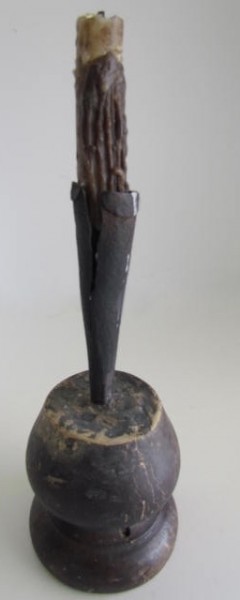 18th. century Spike Light Seated in a Tidy