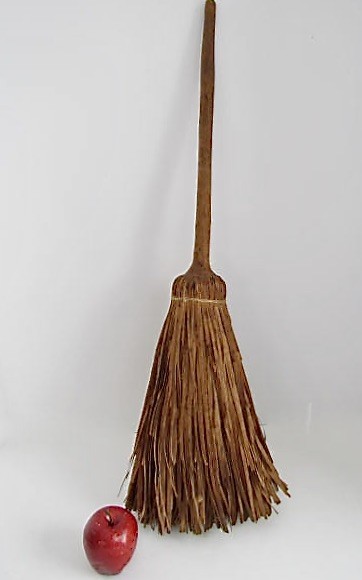 19th. century Shaved Hearth Broom