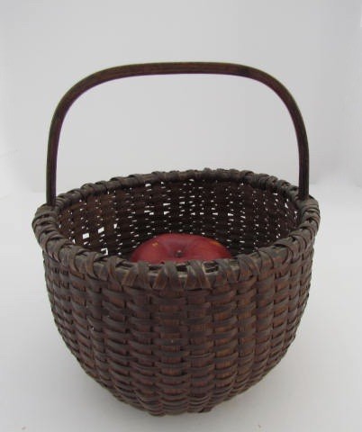 19th. century, Painted Brown, Small Basket