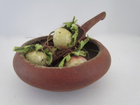 19th. century, Small Spice Bowl w/Scoop