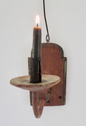19th. century Painted Wall Sconce