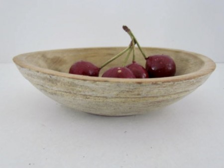 Unusual, Small White Painted Bowl