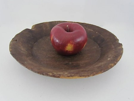 18th. century, Large Treen Plate/Shallow Bowl