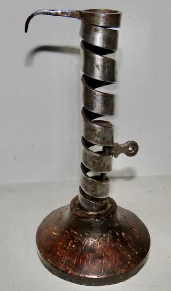 Mid 18th. century Courting Candlestick