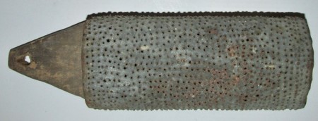 Early Tin and Wood Food Grater