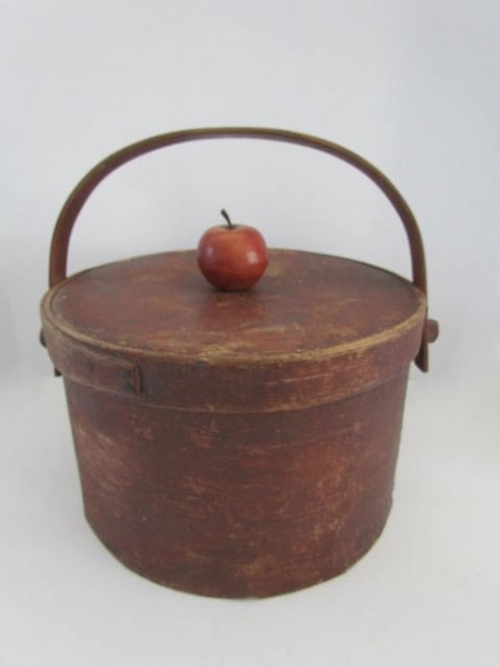 Early 19th. century Red Bale Handled Pantry