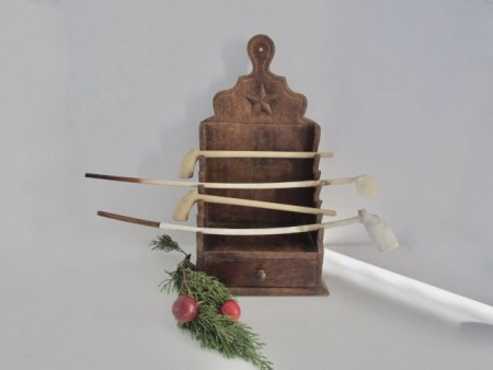Mid 19th. century Small Pipe Rack, Star Decorated