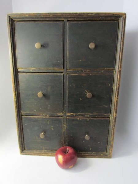 18th. c. Painted Apothecary Drawers