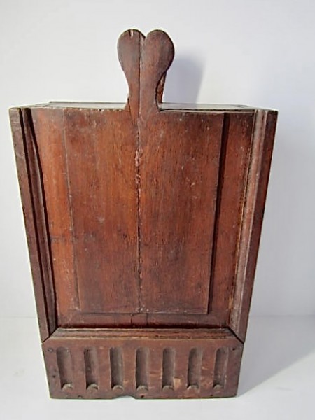 18th. century, Queen Anne Candle Box w/Heart Handle