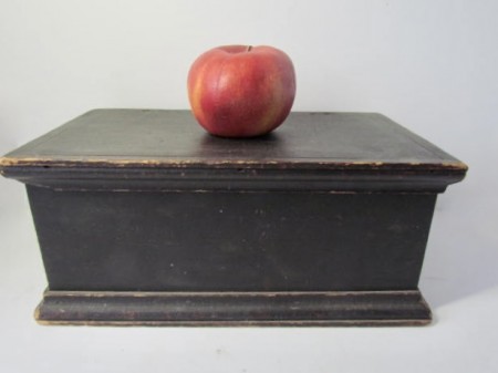 19th. century, Black Painted Table Box