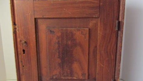 18th. century Red/Black Painted Cupboard