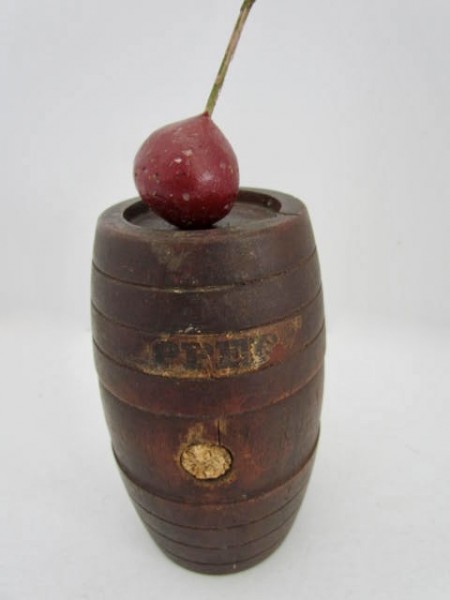 Small Red Painted Runlet, late 18th. c/early 19th. c.