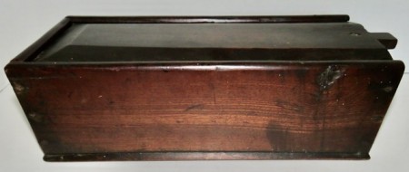 DATED SLIDE LID CANDLE BOX, dated 1767