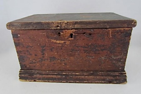 18th. century Miniature Blanket Box