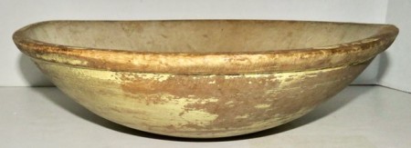 Early Bowl with Mustard Paint