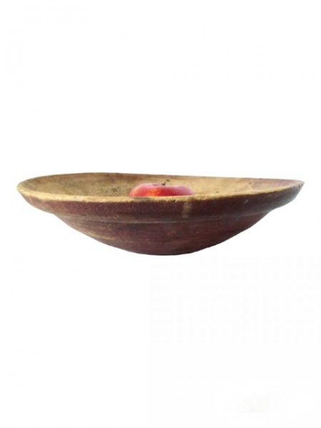 Fabulous late 18th./Early 19th. c. Red Painted Beehive Bowl