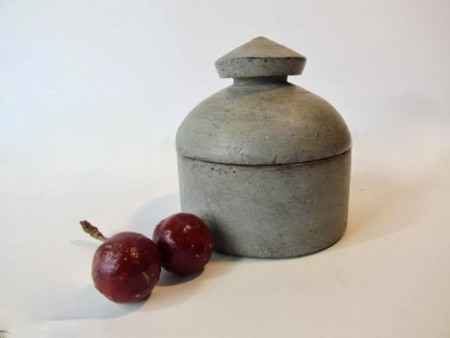Small, Painted Covered Spice Jar