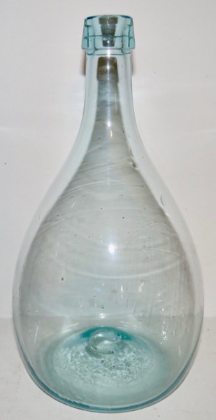Blown Glass Chestnut Bottle