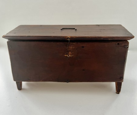 18th. century, Miniature Painted Table Chest