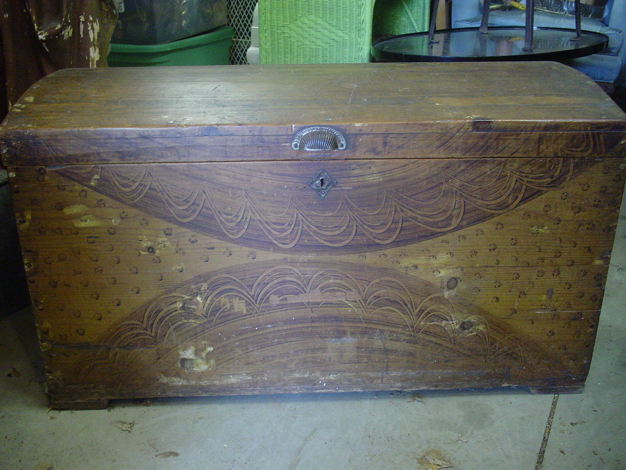 painted blanket chest