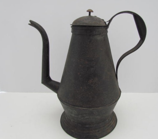 Early American Tin Coffee Pot