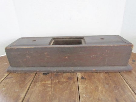18th. century American Table Top, Double Slide Lid Tea Caddy