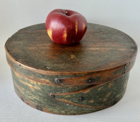 18th. century Painted Fingered Pantry Box