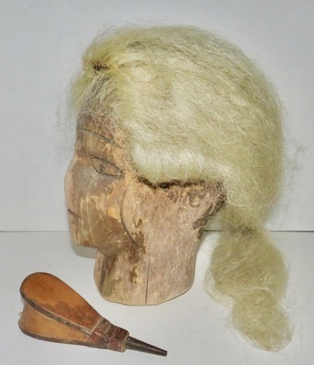 18th. century American Wig and Duster