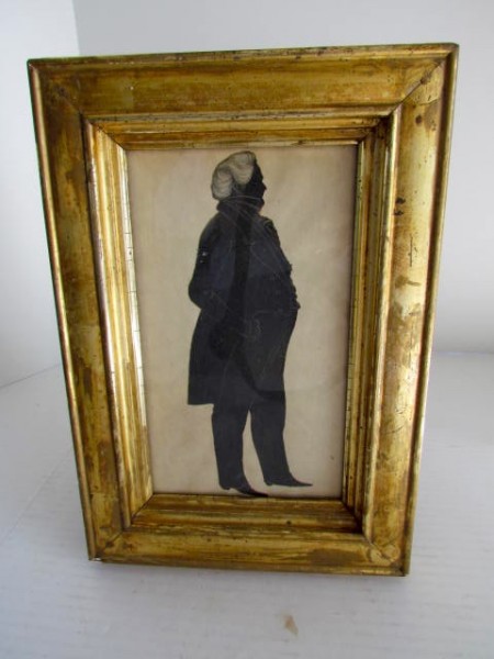19th. century Full Length Paper Cut Silhouette of a Gentleman