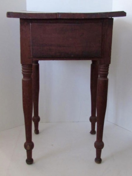 Fabulous Early 19th. century Side Table, original red paint