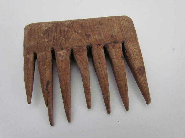 18th. century, Small Flax Comb | Art Antiques Michigan